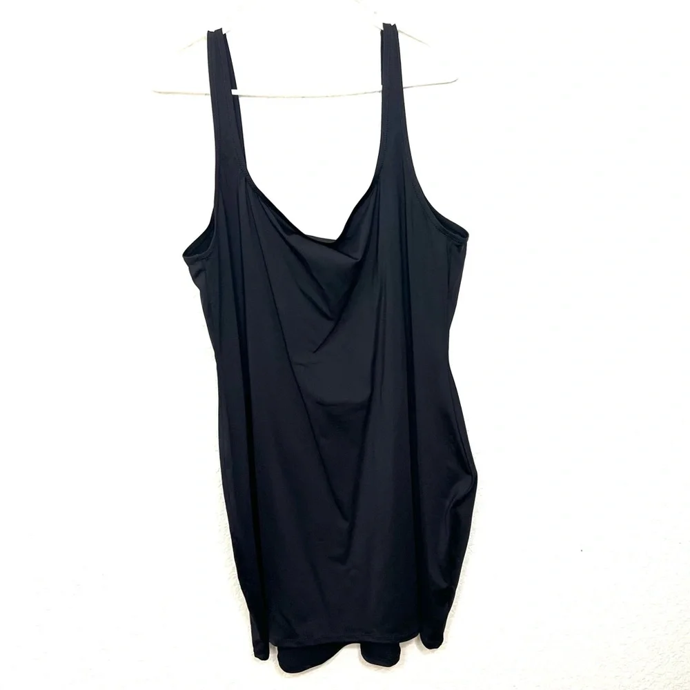 Skims Swim Tank Dress Black Size 4X New